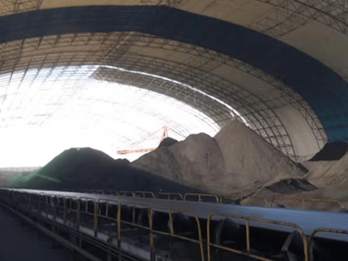 松滋煤棚料仓网架